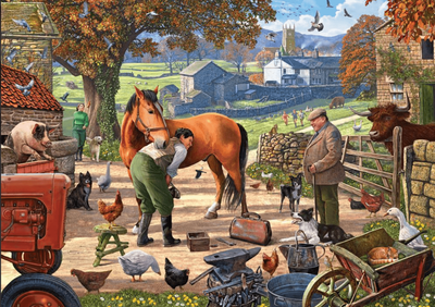 Holdson 1000 Piece Jigsaw Puzzle Horse &amp; Hound (Country Vet)