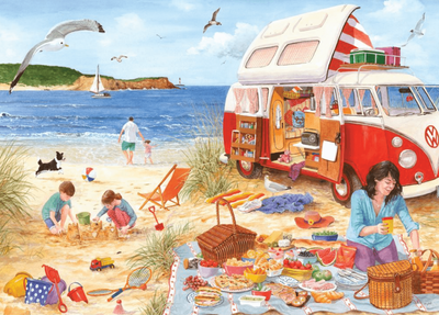 Holdson 1000 Piece Jigsaw Puzzle Weekend Away  (Campervan Beach life)