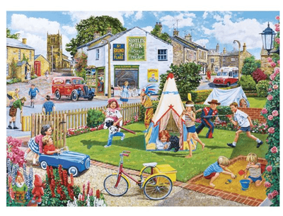 Holdson 1000 Piece Jigsaw Puzzle Village Kids  (Summer Games)