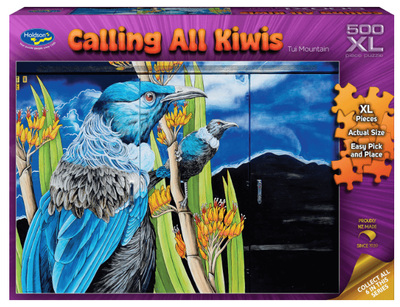 Holdson 500XL Piece Jigsaw Puzzle Calling All Kiwis  Tui Mountain