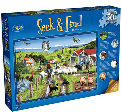 Holdson 300 XL Piece Jigsaw Puzzle  Seek &amp; Find (The Farm)