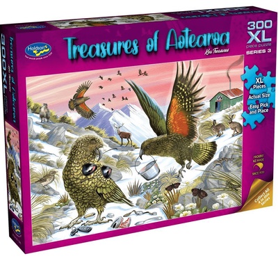 Holdson 300 XL Piece Jigsaw Puzzle Treasures of Aotearoa (Kea Treasures)