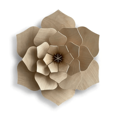 LOVI Decor Flower 15cm  Natural Wood