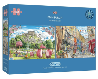 Gibsons 2 x 500  Piece Jigsaw Puzzles: Edinburgh