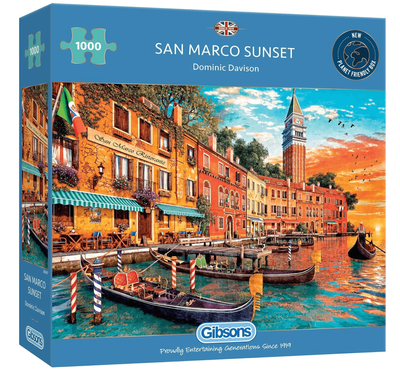 Gibsons 1000 Piece Jigsaw Puzzle San Marco Sunset