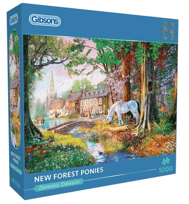 Gibson 1000 Piece Jigsaw Puzzle New Forest Ponies