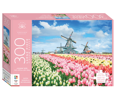 Hinkler 300 XL Piece Jigsaw Puzzle Dutch Windmills Holland