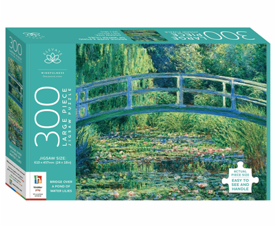 Hinkler 300 XL Piece Jigsaw Puzzle Bridge Monet Over a Pond of Water Lilies