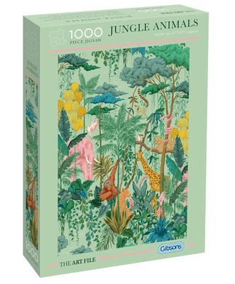 Gibsons 1000 Piece Jigsaw Puzzle The Art File:  Jungle Animals