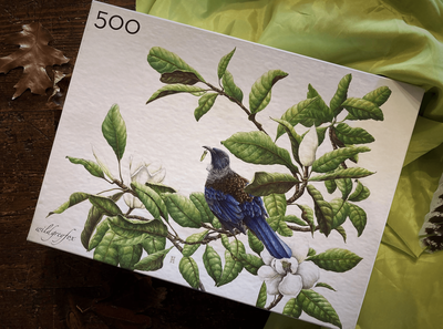 Wild Grey Fox 500 Piece Jigsaw Puzzle Tui