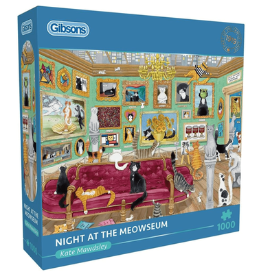 Gibsons 1000 Piece Jigsaw Puzzle Night at the Meowseum