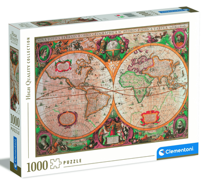 Clementoni 1000 Piece Jigsaw Puzzle Old Map