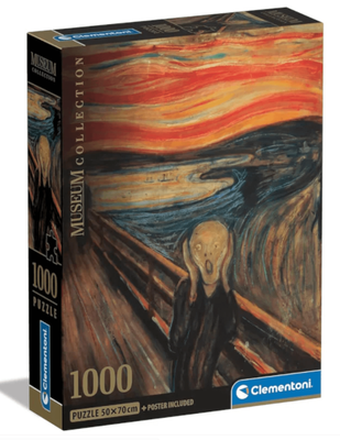 Clementoni 1000 Piece Museum Collection Jigsaw Puzzle The Scream by Edvard Munch