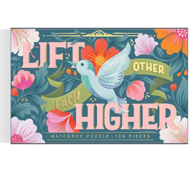 Galison Lift Each Other Higher, 128pc Matchbox Puzzle