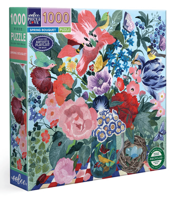 eeBoo 1000 Piece Jigsaw Puzzle: Spring Bouquet