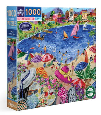 eeBoo 1000 Piece Jigsaw Puzzle: Lunch by the Sea