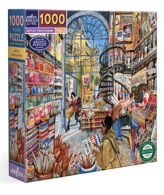 eeBoo 1000 Piece Jigsaw Puzzle: Artist Provisions