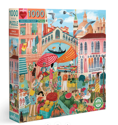 eeBoo Venice Open Market 1000 Piece Jigsaw Puzzle