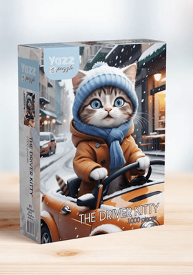Yazz 1000 Piece Jigsaw  Puzzle The Driver Kitty