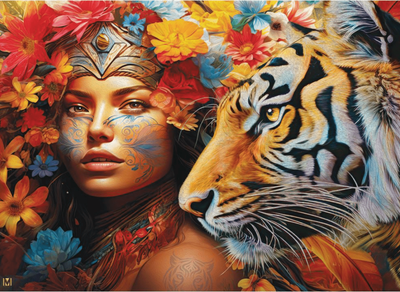 Holdson 1000 Piece Jigsaw Puzzle Nature Guardians: Tiger Spirit