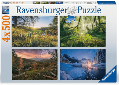 ​Ravensburger 4 x 500 Piece  Jigsaw Puzzles Four Seasons