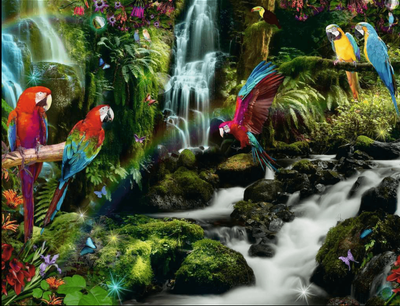 Ravensburger 2000 Piece Jigsaw Puzzle Parrots Paradise