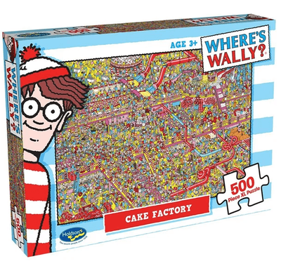 Holdson 500XL Piece Jigsaw Puzzle Where&#039;s Wally: Cake Factory