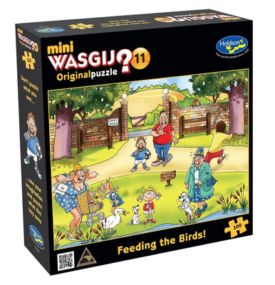 Holdson Wasgij Mini Mystery 12 100 Piece Jigsaw Puzzle (Feeding The Birds)