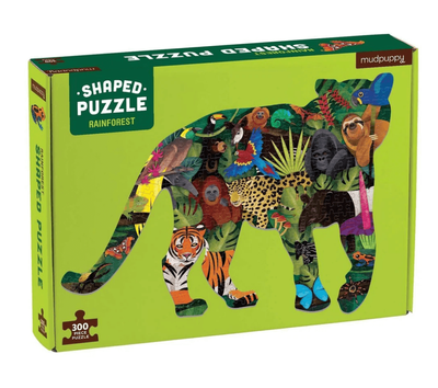 Mudpuppy Rainforest 300 Piece Shaped Jigsaw Puzzle 7yrs+