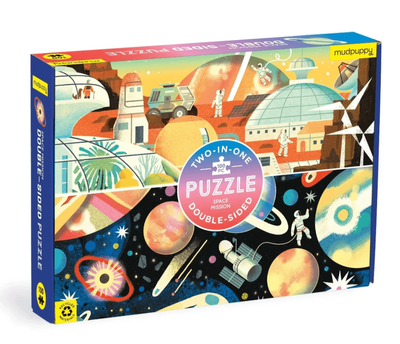 Mudpuppy Space Mission 100 Piece Double-sided Jigsaw Puzzle 6yrs+