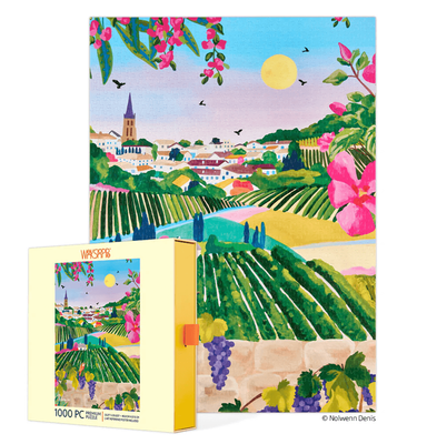 WerkShoppe 1000 Piece Jigsaw Puzzle Vintage Vineyard