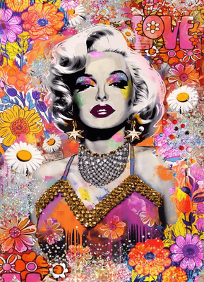 Holdson 1000 Piece Jigsaw Puzzle Timeless Icons (MARILYN FLORAL)