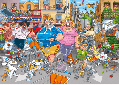 Holdson Wasgij 1000 Piece Jigsaw Puzzle Original 46 Middle Aisle Madness