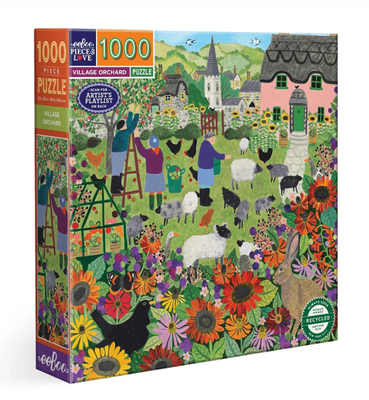 eeBoo 1000 Piece Jigsaw Puzzle Village Orchard
