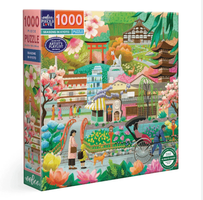 eeBoo Seasons in Kyoto 1000 Piece Jigsaw Puzzle