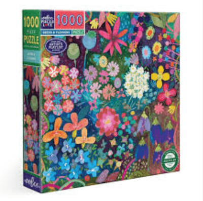 eeBoo Seeds &amp; Flowers 1000 Piece Jigsaw Puzzle