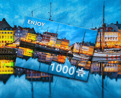 Enjoy 1000 Piece Jigsaw Puzzle Copenhagen Old Harbour