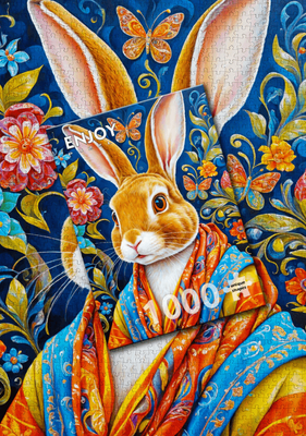 Enjoy 1000 Piece Jigsaw Puzzle Cool Rabbit