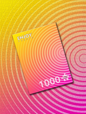 Enjoy 1000 Piece Jigsaw Puzzle Circle Gradient Number Two
