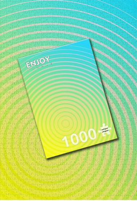 ​Enjoy 1000 Piece Jigsaw Puzzle Circle Gradient Number Four