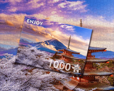 Enjoy 1000 Piece Jigsaw Puzzle Fuji Mountain Japan In Spring