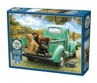 Cobble Hill 500 Piece Jigsaw Puzzle Lets Go Fishing