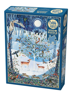 Cobble Hill 500 Piece Jigsaw Puzzle Winter Woodland