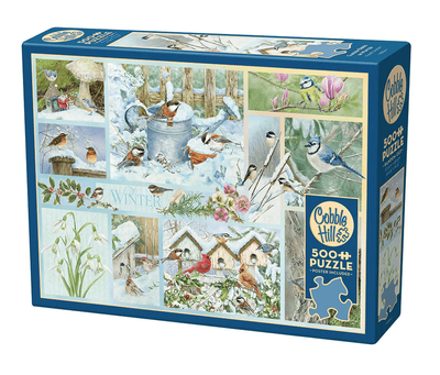 Cobble Hill 500 Piece Jigsaw Puzzle Garden Birds in Winter