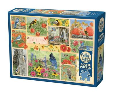 Cobble Hill 500 Piece Jigsaw Puzzle Garden Birds in Autumn