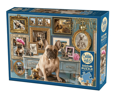 Cobble Hill 500 Piece Jigsaw Puzzle Frenchie