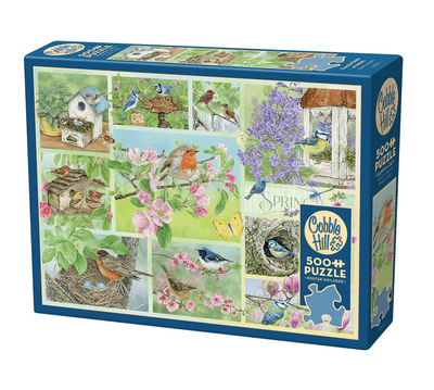 Cobble Hill 500 Piece Jigsaw Puzzle Garden Birds in Spring