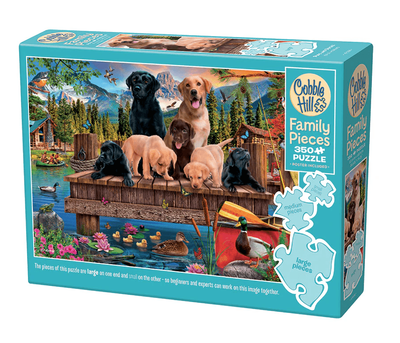 Cobble Hill 350 Piece Family Jigsaw Puzzle Pups and Ducks