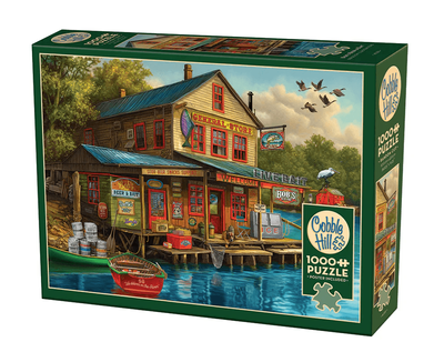 Cobble Hill 1000 Piece Jigsaw Puzzle Bob&#039;s Beer &amp; Bait