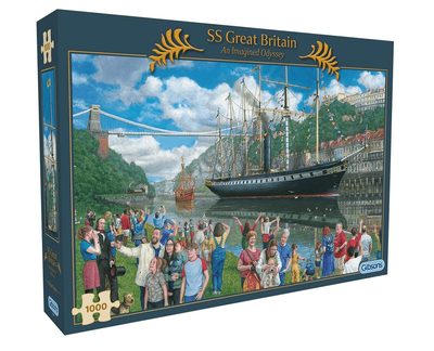 Gibson 1000 Piece Jigsaw Puzzle SS Great Britain An Imagined Odyssey
